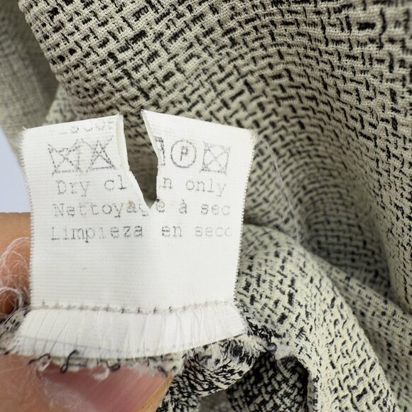 GERARD DAREL VTG 3 Pc Suit Flowy Summer Textured Gray Green Beige Pants Set s 38 - Picture 14 of 14